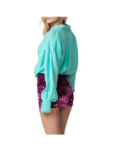 F**K VETRINA F**k Camicia Over Donna - Acquamarina ACQUAMARINA